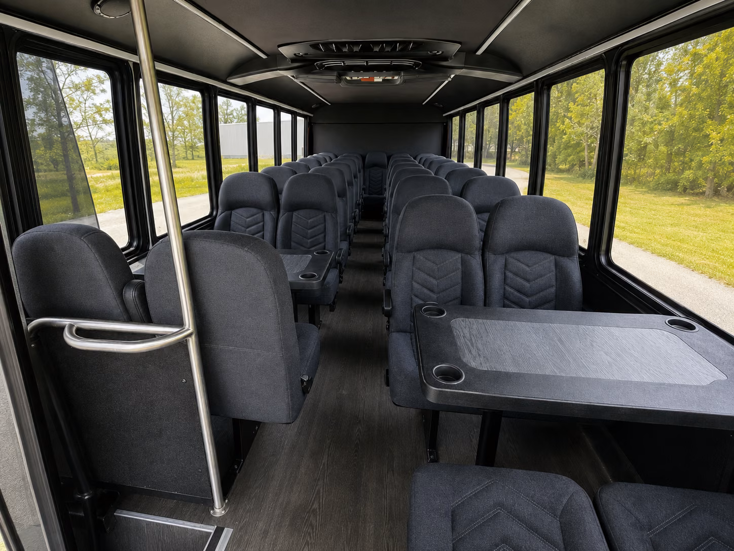 new braunfels 18 passenger minibus inside