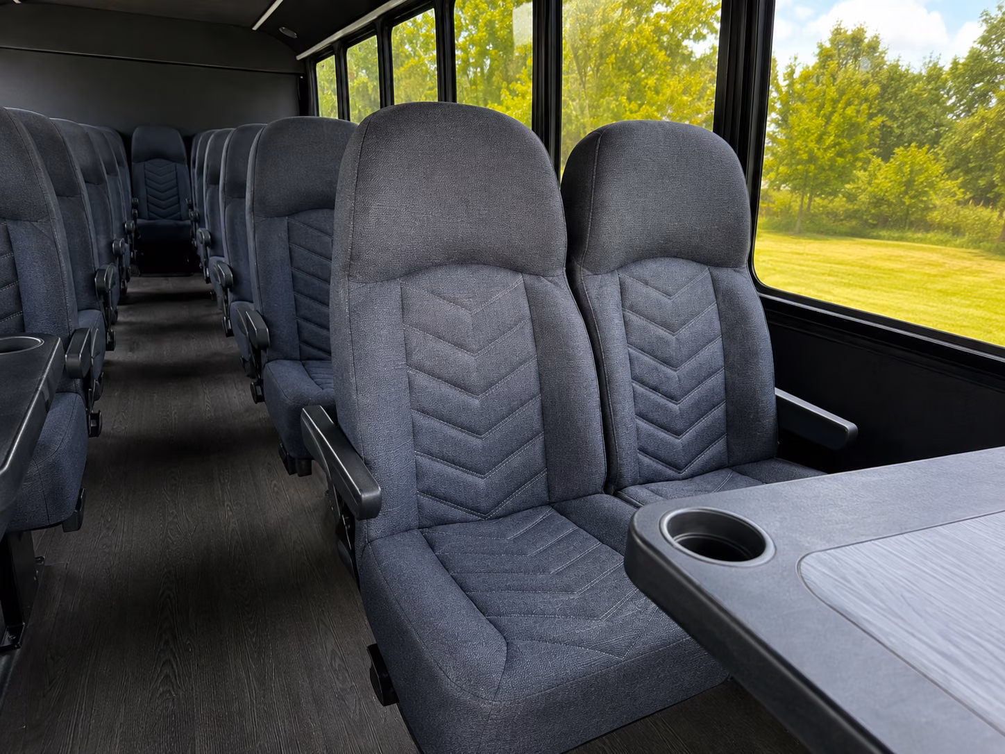 new braunfels 18 passenger minibus interior