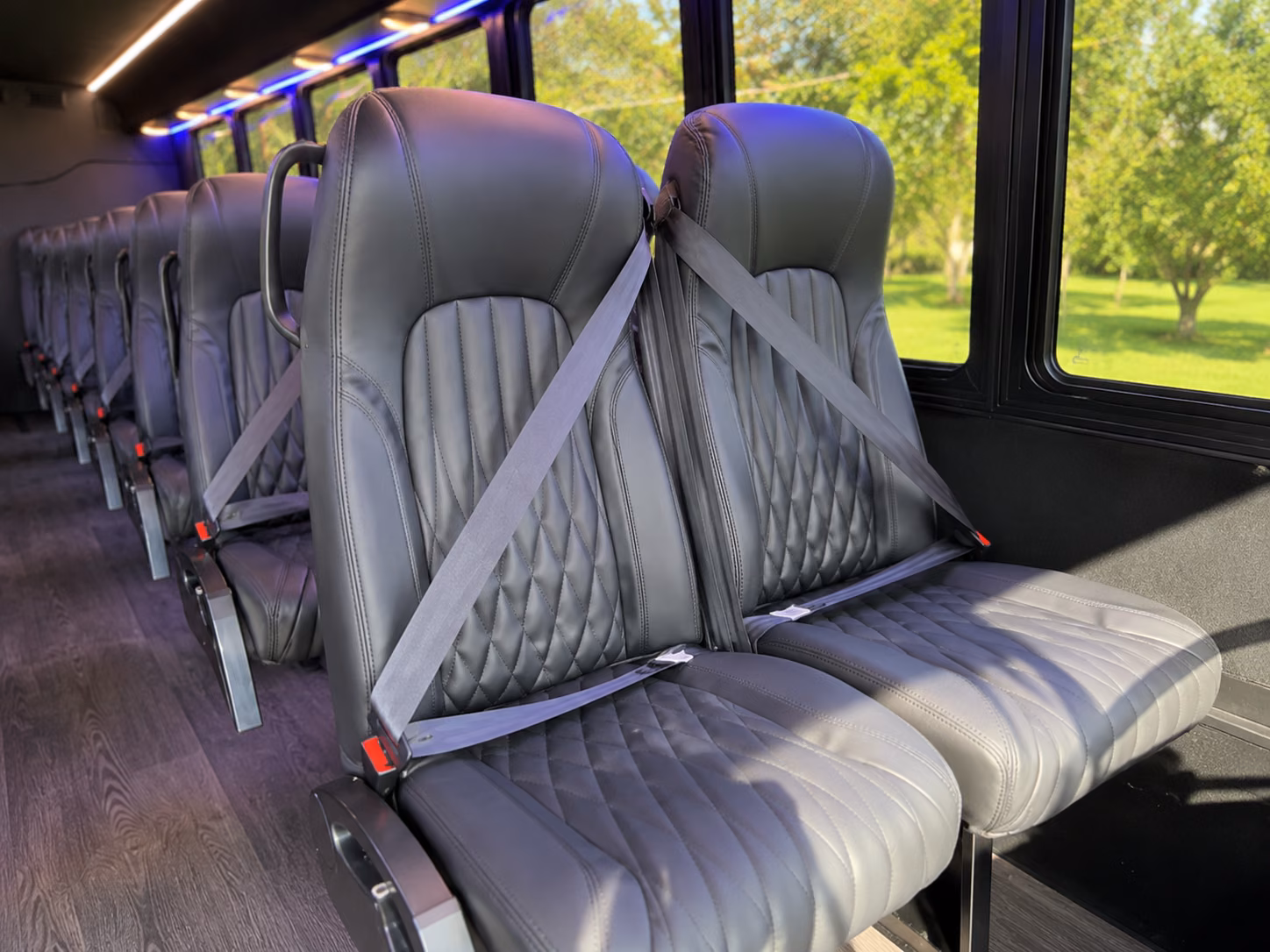 new braunfels 20 passenger minibus interior