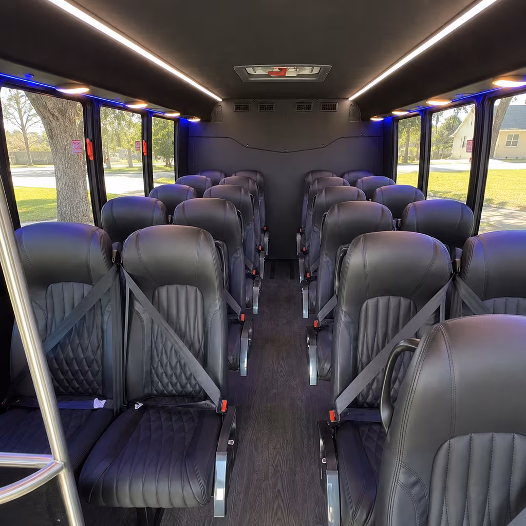 new braunfels 25 passenger minibus inside