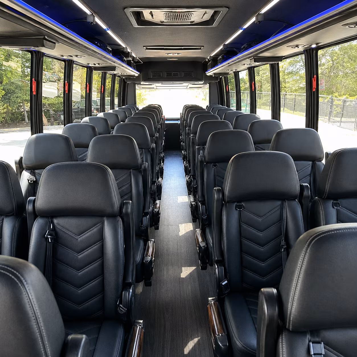 new braunfels 25 passenger minibus interior