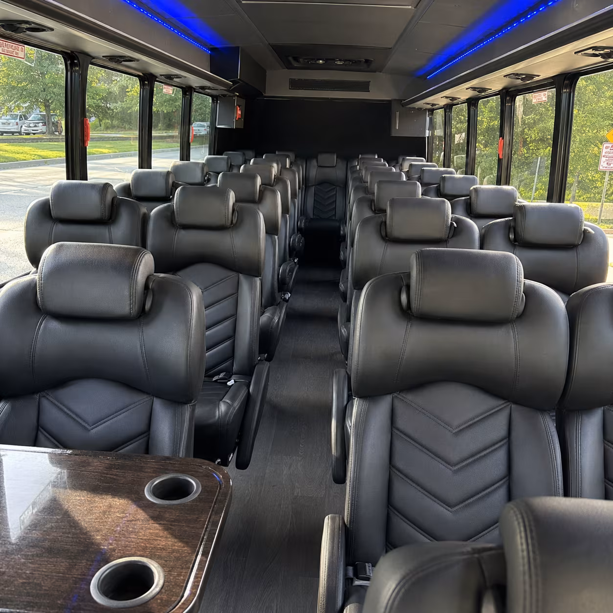 new braunfels 28 passenger minibus interior