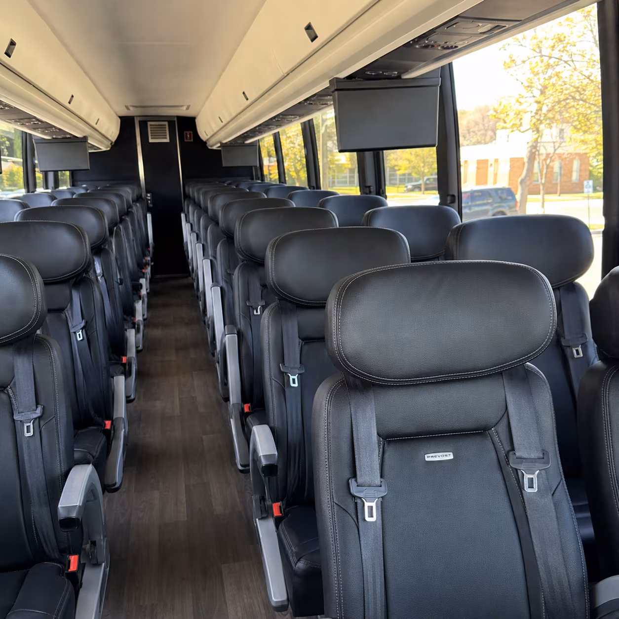 new braunfels 45 passenger charter bus inside