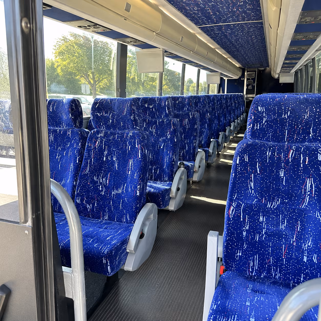 new braunfels 50 passenger charter bus inside