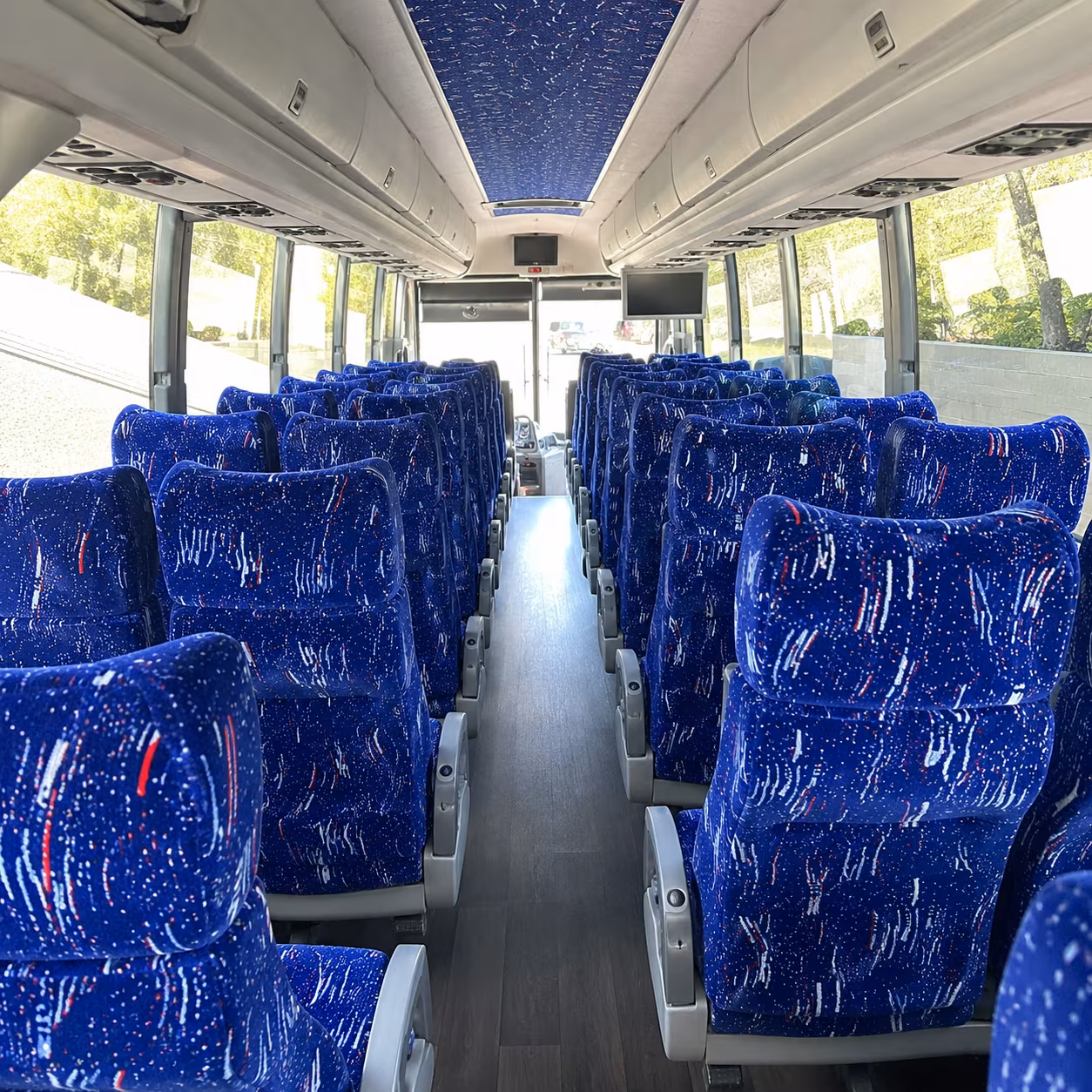 new braunfels 50 passenger charter bus interior