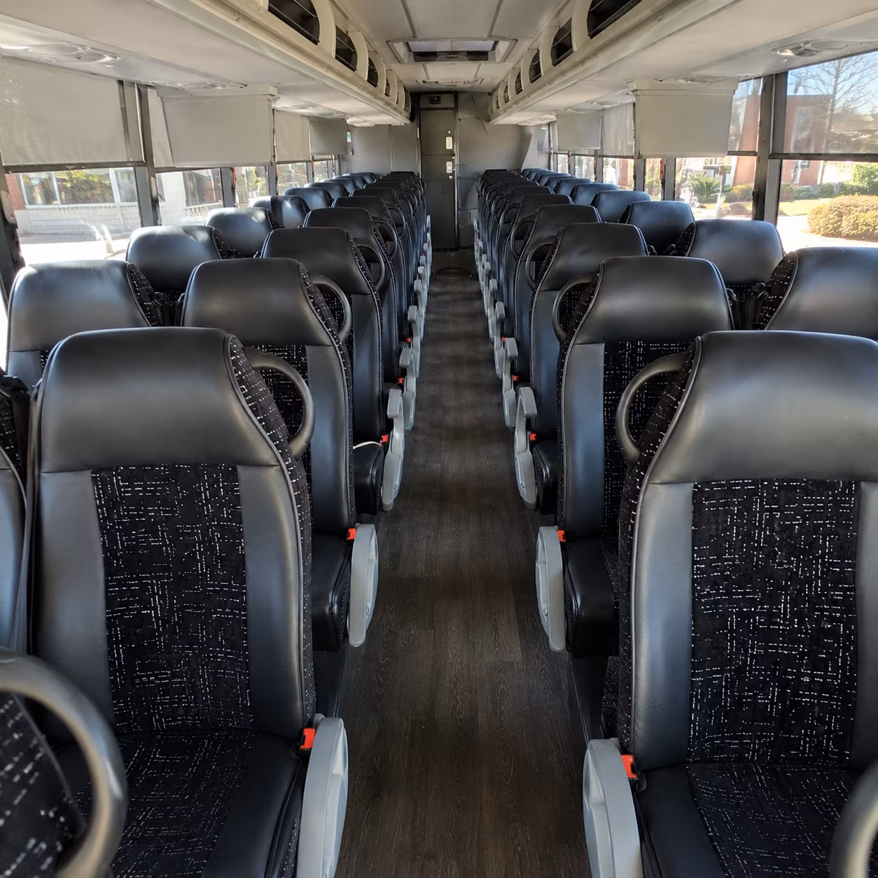 new braunfels 54 passenger charter bus inside